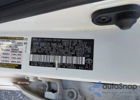 2007 Toyota Corolla S из США, поврежденный, VIN 2T1BR32E57C789349